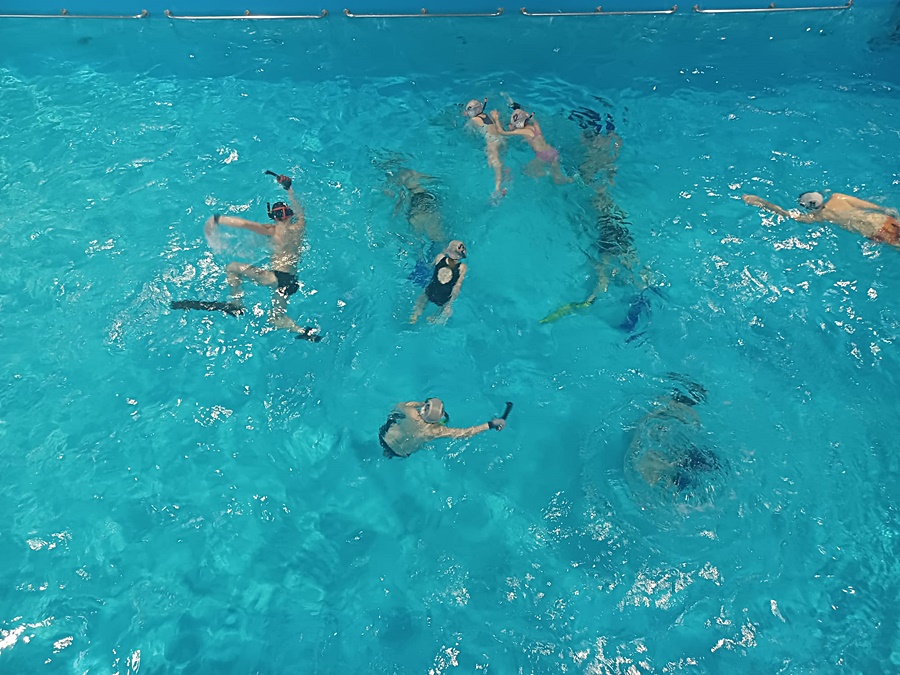 Hokej pod wodą Walenie Siemianowice Śląskie Trening IV 2022